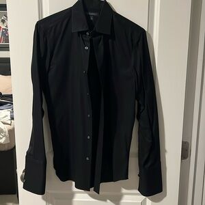 Banana Republic Non Iron Slim Fit black button down shirt